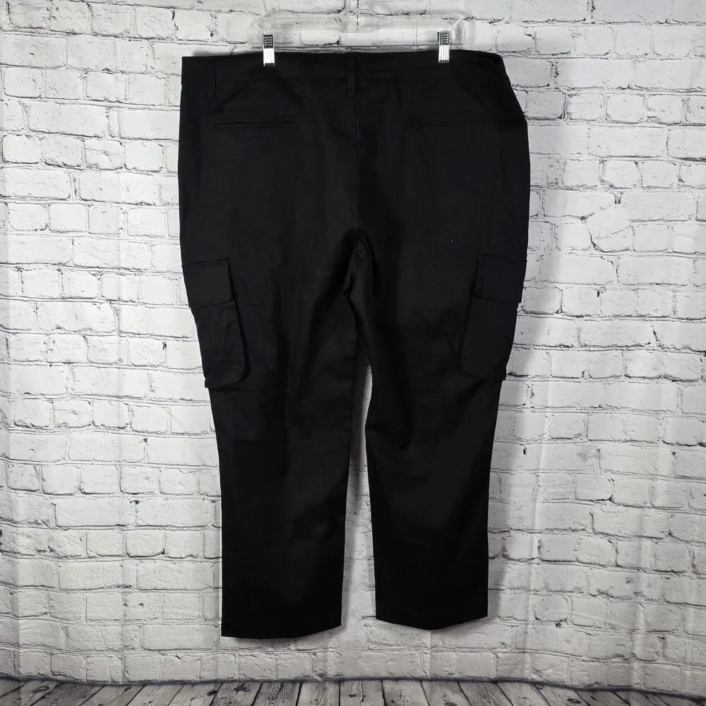 Start Men's Size 42 X 27 Black Straight Leg Work Pants